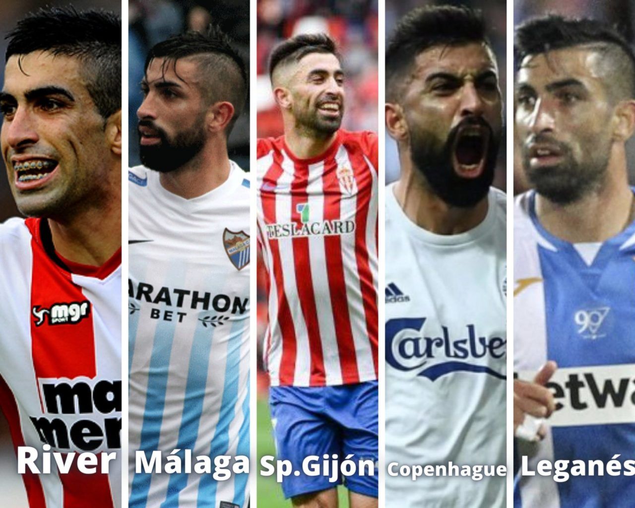 Michel Santos, River Plate de Uruguay, Talleres de Córdoba, Málaga, Leganés, Sporting Gijón. Copenhague de Dinamarca, Fútbol Argentino, uruguayo