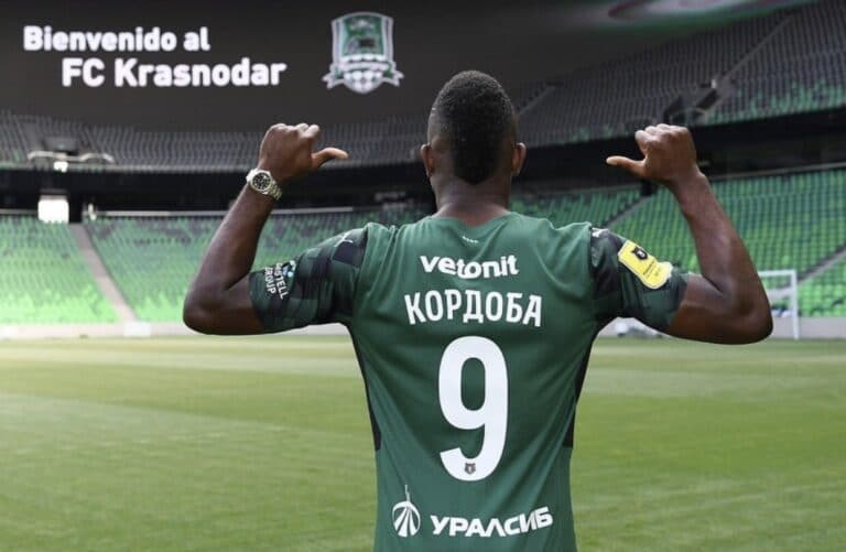 Jhon Córdoba convierte millones en goles para el Krasnodar