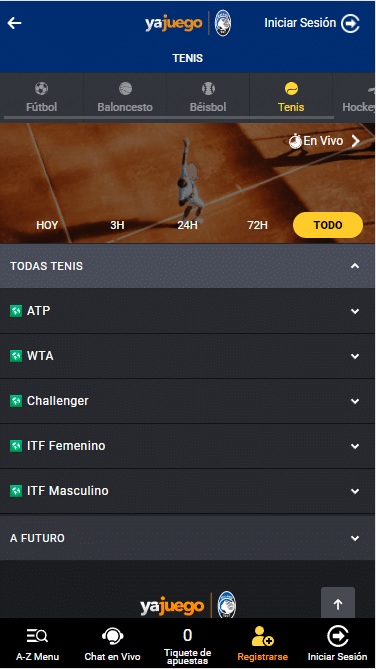 Yajuego app tenis