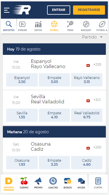 App de Rushbet Apuestas