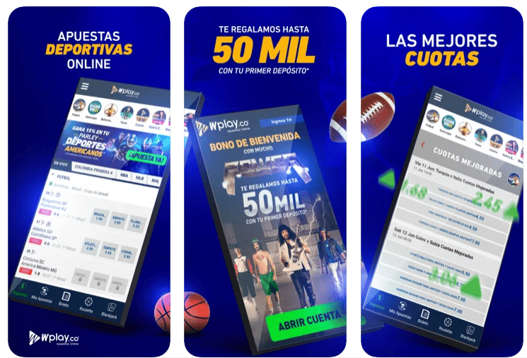 Aplicación móvil – Wplay gana