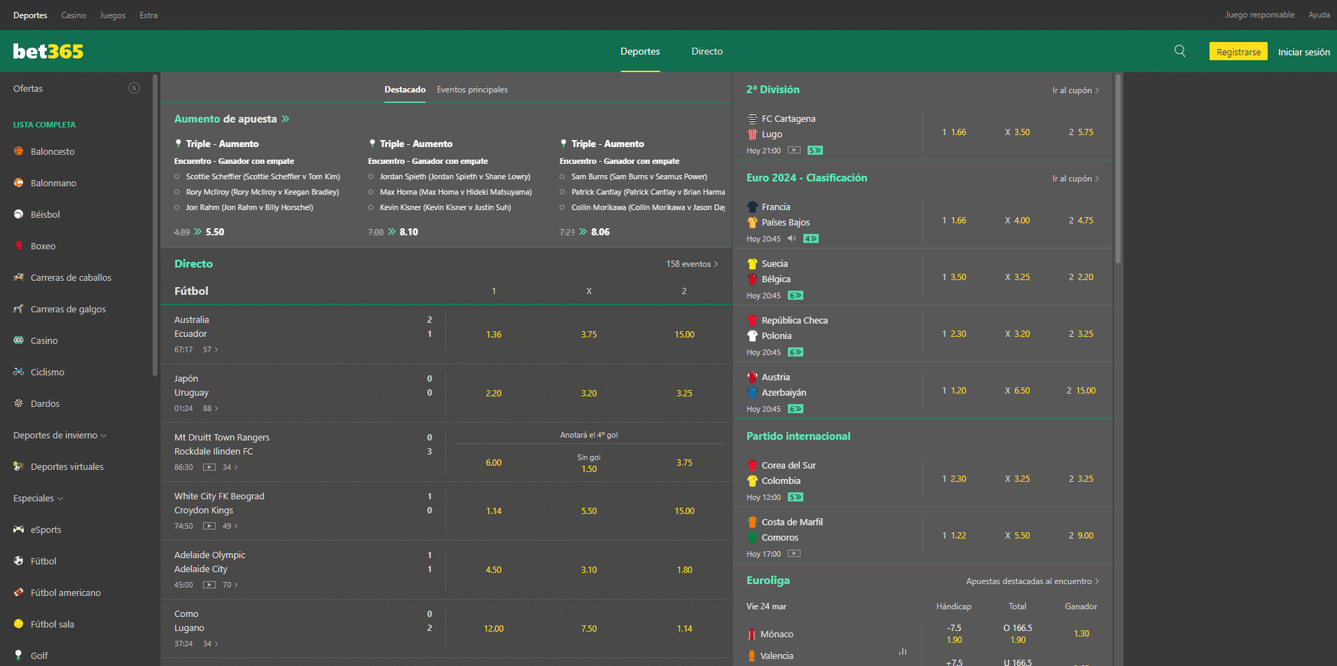 Bet365 plataforma