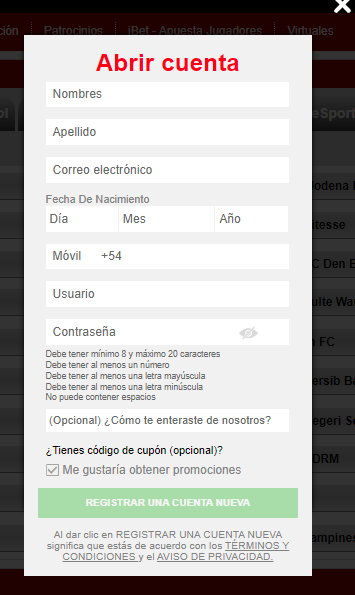 codigo promocional caliente