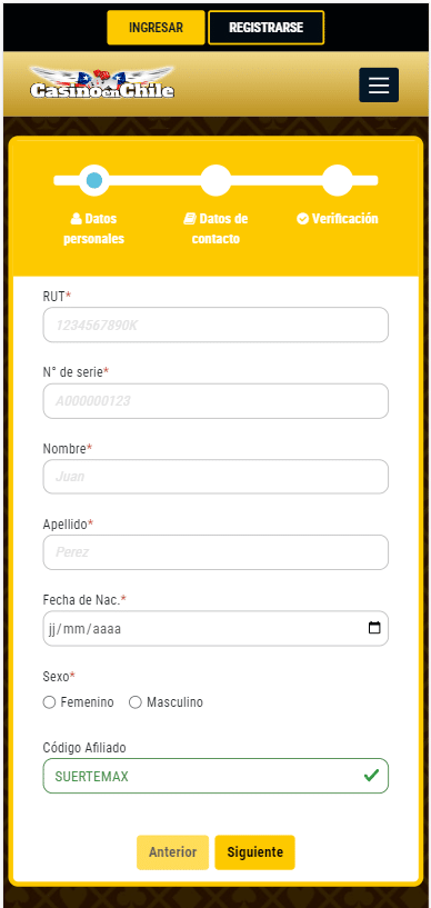 codigo casinoenchile