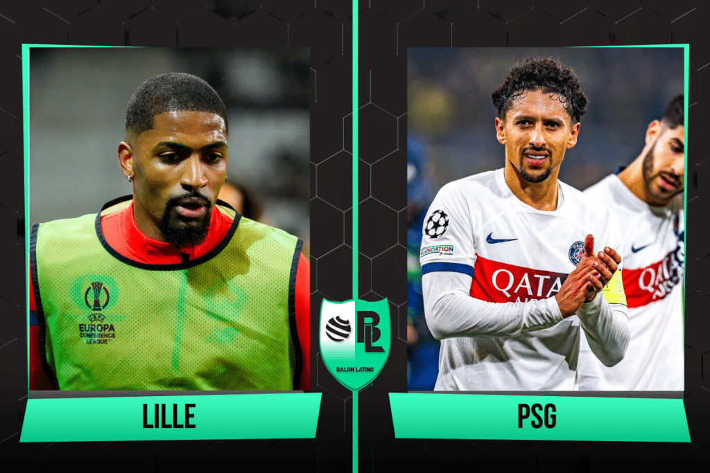 Posibles alineaciones de Lille vs PSG | Creación: Balón Latino
