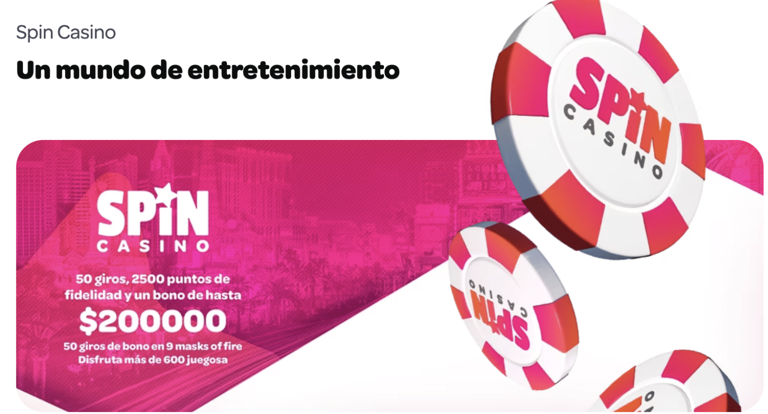 Spin Casino México - Análisis del operador